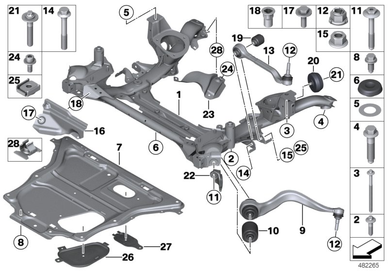 Genuine BMW 31106868474 F36 F22 F30 Crash Lever, Right (Inc. 228iX, 328iX & 440iX) | ML Performance UK Car Parts