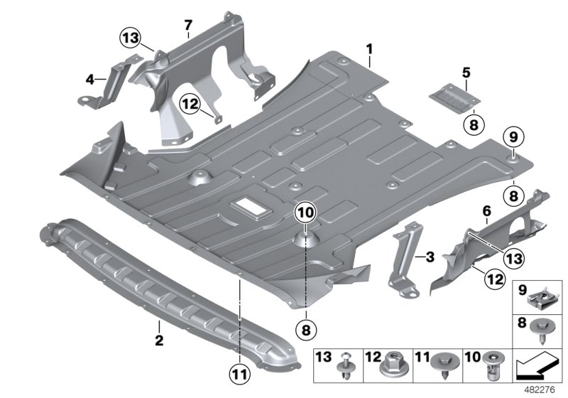 Genuine BMW 51757378819 F26 Underhood Shield (Inc. X4) | ML Performance UK Car Parts