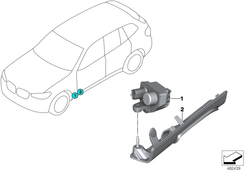 Genuine BMW 63177478447 G01 G02 Light Module For Light Carpet, Left (Inc. X3) | ML Performance UK Car Parts