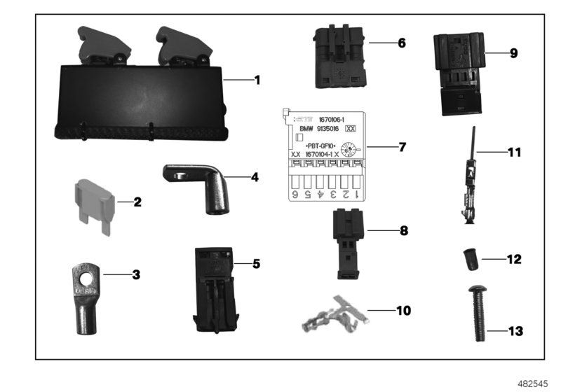 Genuine BMW 61138352311 Pin Terminal 4 POL./Z-CODE (Inc. M235i Racing) | ML Performance UK Car Parts