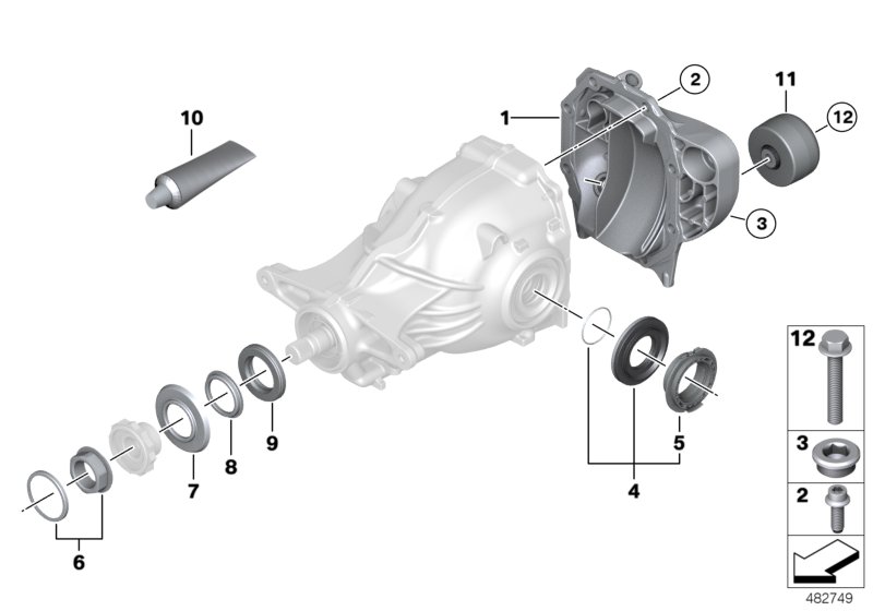 Genuine BMW 33506852836 F01 F11 F12 Vibration Absorber Right 42HZ (Inc. 530d 155kW, ALPINA B7X & 750i) | ML Performance UK Car Parts