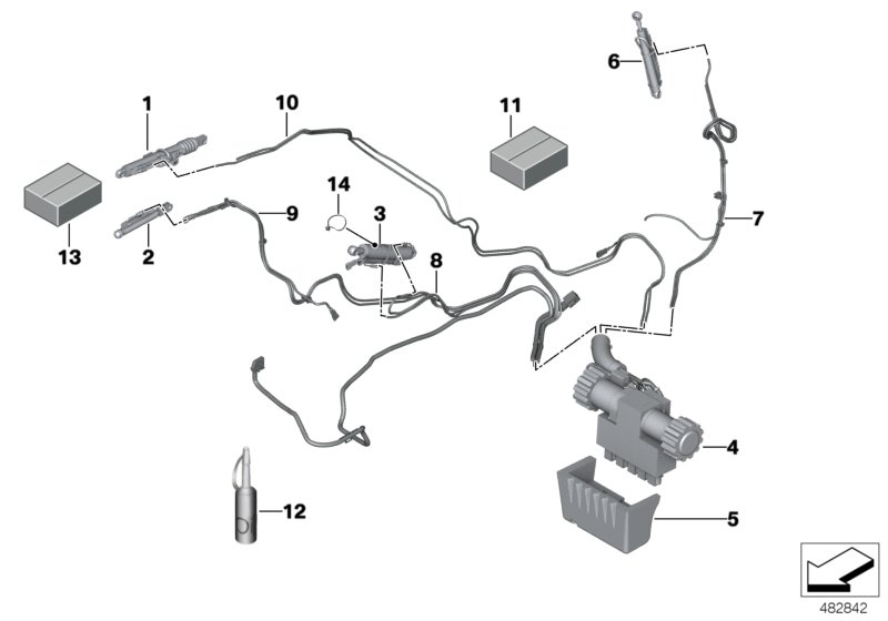 Genuine BMW 54377344460 F33 F83 Hydraulic Hose Right (Inc. 430iX, 435iX & 420d) | ML Performance UK Car Parts