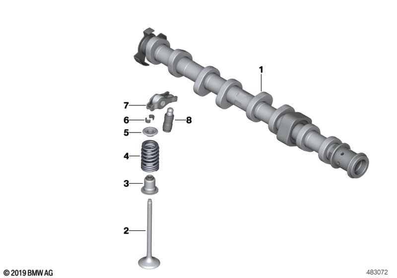 Genuine BMW 11318629236 G06 F55 F44 Camshaft Exhaust (Inc. Z4 20i, X1 25iX & 530i) | ML Performance UK Car Parts