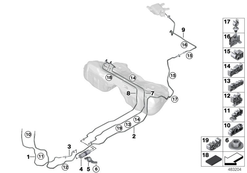 Genuine BMW 16127440396 F93 G16 G14 Scavenging Line Rear (Inc. 840iX, 840i & M8) | ML Performance UK Car Parts