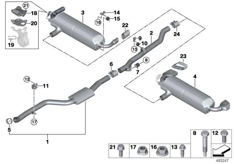 Genuine BMW 18308635587 G12 G30 Swing Support (Inc. 840iX, 740eX & X3 20i) | ML Performance UK Car Parts