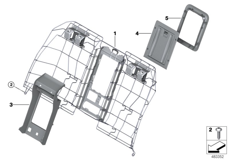 Genuine BMW 52207410999 G11 G12 Trim For Center Armrest ELF.WEISS (Inc. 740LiX, 730Ld & 730Li) | ML Performance UK Car Parts