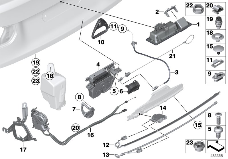 Genuine BMW 51247249683 F80 F30 F32 Bowden Cable (Inc. 650i, 318dX & Hybrid 3) | ML Performance UK Car Parts