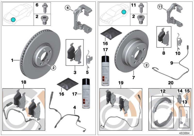 Genuine BMW 34116868939 Brake Disc, Ventilated 332X30 | ML Performance UK Car Parts