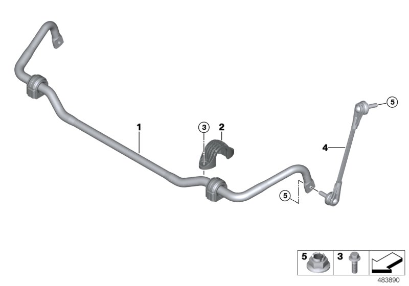 Genuine BMW 31356886035 G01 G02 Swing Support, Front, Left (Inc. X3) | ML Performance UK Car Parts