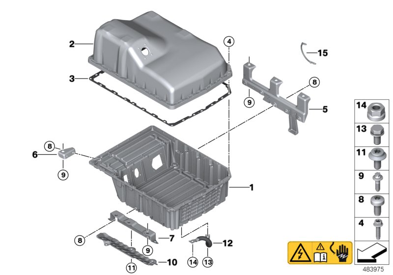 Genuine BMW Mini 61277645627 F45 Seal For Hv Battery (Inc. 225xe & Cooper SE ALL4) | ML Performance UK Car Parts