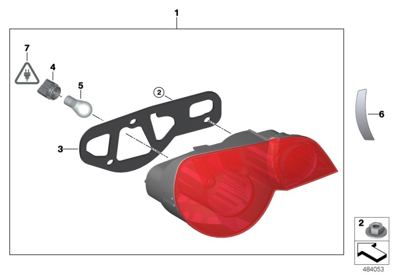 Genuine BMW 63216916504 E85 Gasket, Rear Light, Right (Inc. Z4) | ML Performance UK Car Parts