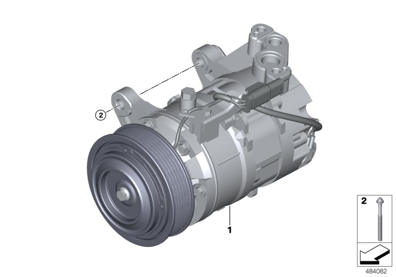 Genuine BMW 64526994082 G21 G01 Rp A/C Compressor With Magnetic Clutch (Inc. 330i, 320dX & X4 30iX) | ML Performance UK Car Parts