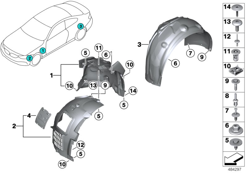 Genuine BMW 51718063036 F87 F87 Cover, Wheell Housing, Rear Right M (Inc. M2 & M2 Competition) | ML Performance UK Car Parts