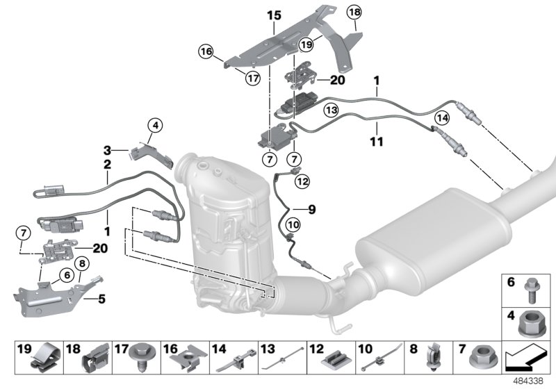 Genuine BMW 12512247487 F39 E46 Cable Strap With Bracket Ø=5,9 / L=150 (Inc. X2 16d) | ML Performance UK Car Parts