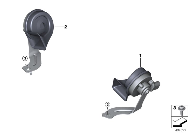 Genuine BMW 61337442773 G06 G05 G07 Air Horn, Low-Frequency, Electronic (Inc. X6) | ML Performance UK Car Parts