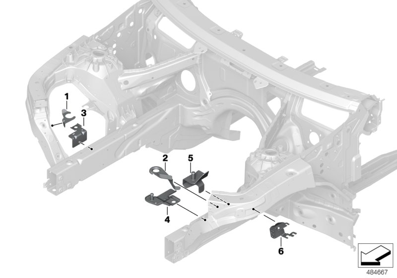 Genuine BMW 41007481022 G02 G01 Holder Dsc Iii BottoRight (Inc. X3 30eX, X4 20dX & X4 20iX) | ML Performance UK Car Parts