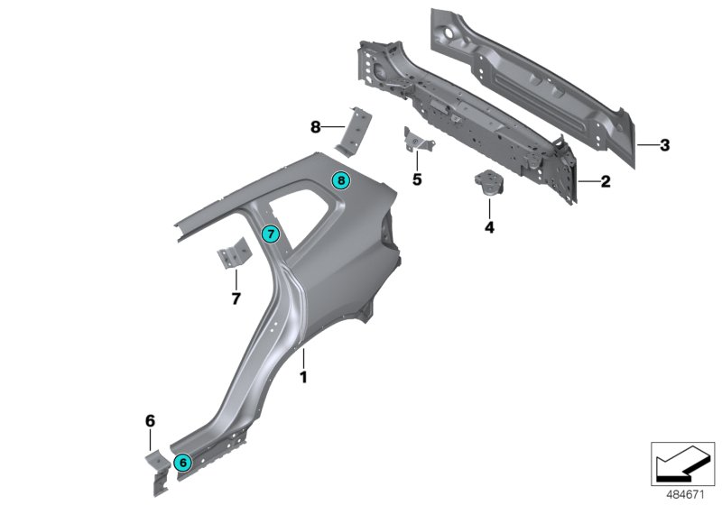 Genuine BMW 41008495539 G02 Rear Battery Bracket (Inc. X4 M & X3) | ML Performance UK Car Parts