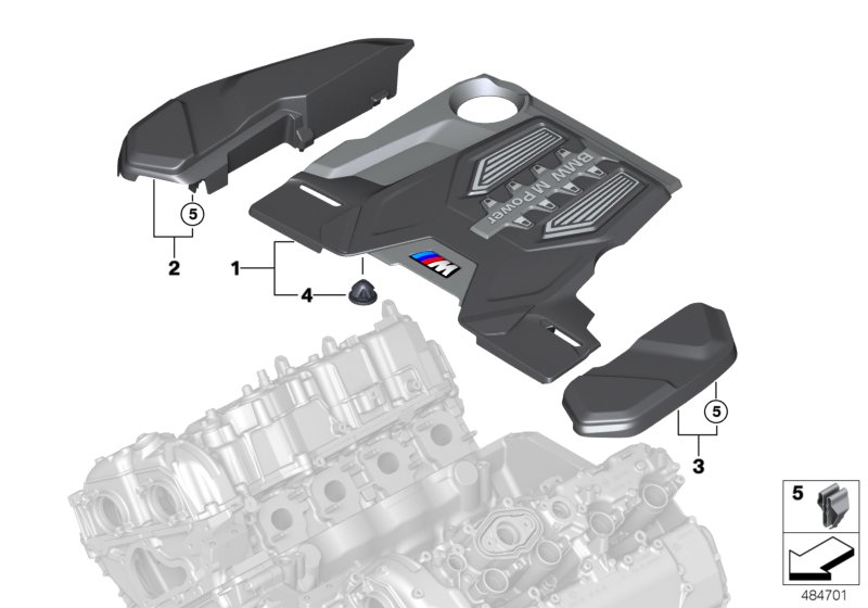 Genuine BMW 12907856808 F93 F90 F91 Cover MASTER (Inc. M5 & M8) | ML Performance UK Car Parts