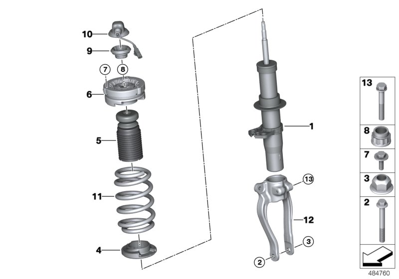 Genuine BMW 31338074026 F90 Front Coil Spring (Inc. M5) | ML Performance UK Car Parts