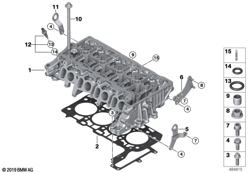 Genuine BMW 11128594568 F56 F44 F55 Cylinder Head Gasket 3-LOCH (Inc. X2 18d, 520d & Cooper SD ALL4) | ML Performance UK Car Parts