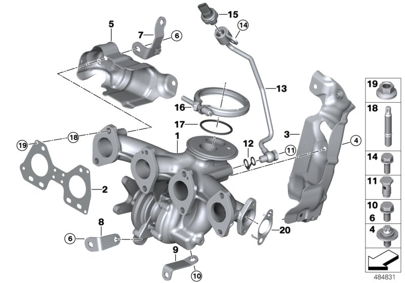 Genuine BMW 11658584205 F56 F55 F40 Support (Inc. 218dX, Cooper SD ALL4 & 220dX) | ML Performance UK Car Parts