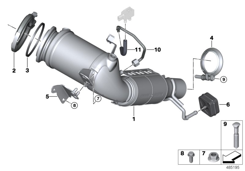 Genuine BMW Mini 18308616158 F56 F40 F55 Screw Clamp (Inc. 216i) | ML Performance EU Car Parts