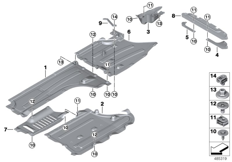 Genuine BMW 51757394809 Undershield For Tank, Left (Inc. X3) | ML Performance UK Car Parts