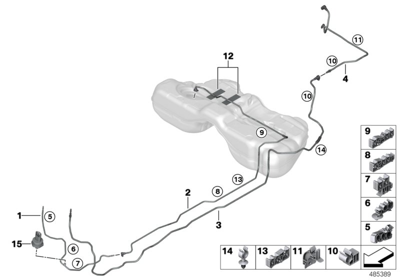 Genuine BMW 16127356546 G12 Fuel Feed Line (Inc. 750Li, 750LiX 4.0 & 730Li) | ML Performance UK Car Parts