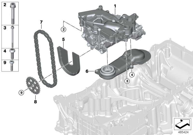 Genuine BMW 11418053444 F91 F93 F90 Chain Guard Oil Pump (Inc. M5 & M8) | ML Performance UK Car Parts