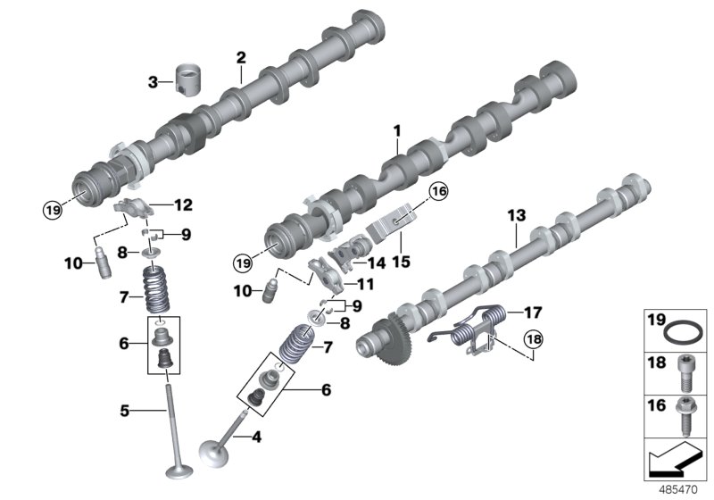 Genuine BMW 11317852368 F93 G14 G11 Camshaft Exhaust CYL. 5-8 (Inc. 750iX, X7 M50iX & X5 50iX) | ML Performance UK Car Parts