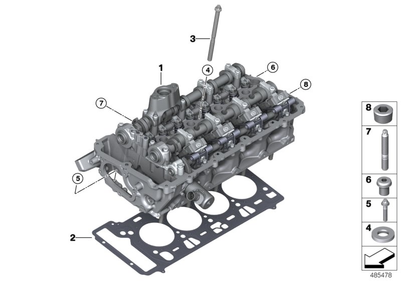 Genuine BMW 11128481596 G14 G11 G30 Cylinder Head Gasket 1,1mm (+0,3mm) (Inc. X5 M50iX, Alpina B7 & M850iX) | ML Performance UK Car Parts