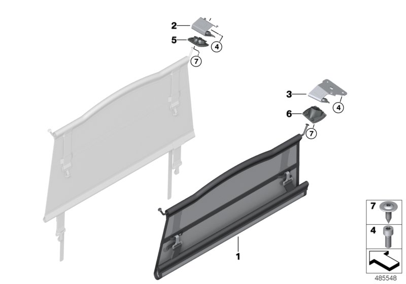 Genuine BMW 51477446323 Trim Cover, Partition Net, Rear Left SCHWARZ (Inc. X3 M, X3 30eX & X3 M40iX) | ML Performance UK Car Parts