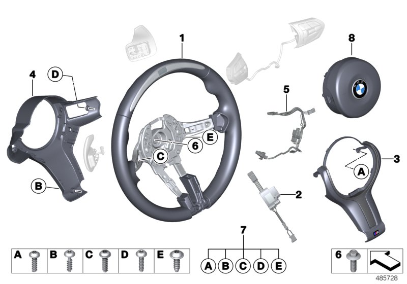 Genuine BMW 32308417548 Steering Wheel M235I RACING (Inc. M235i Racing) | ML Performance UK Car Parts