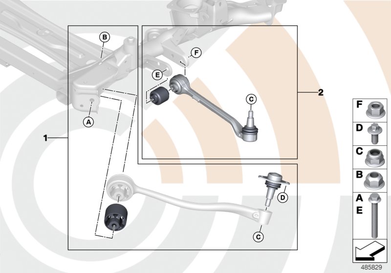 Genuine BMW 31122457392 F25 F26 Repair Kit, Wishbone, Right VALUE LINE (Inc. X3, X4 35iX) | ML Performance UK Car Parts