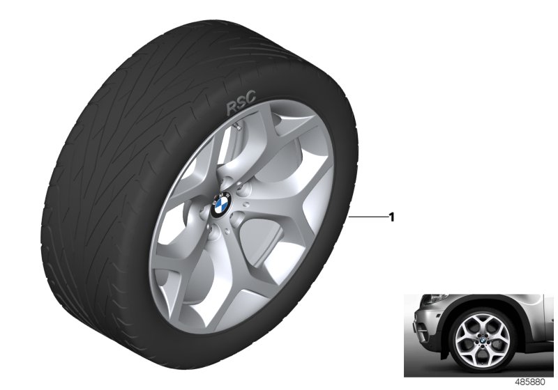 Genuine BMW 51770421056 E70 Retrofit Kit, Wheel Arch Extensions 20