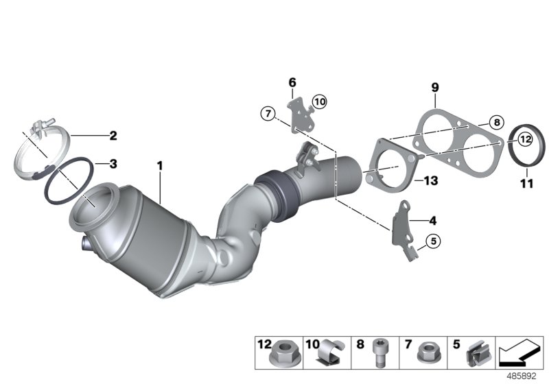 Genuine BMW 07147568538 F07 F13 F80 Clip 15-19 (Inc. 550iX 4.0) | ML Performance UK Car Parts