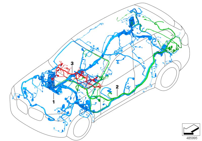 Genuine BMW 61112462620 Audio Wiring Harness, Duplicate (Inc. X4 25dX, X4 20iX & X4 M40dX) | ML Performance UK Car Parts