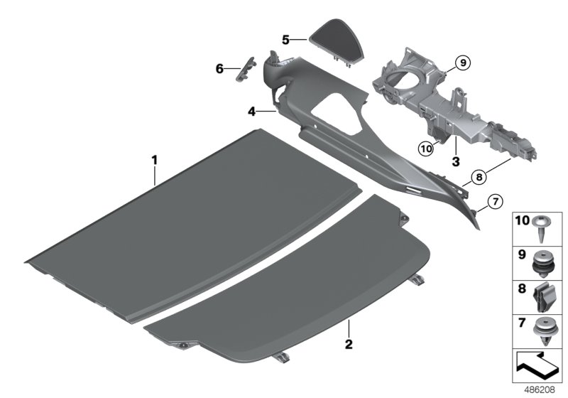 Genuine BMW 51477474550 G32 Parcel Shelf, Front CANBERRABEIGE (Inc. 640iX, 640i & 620dX) | ML Performance UK Car Parts