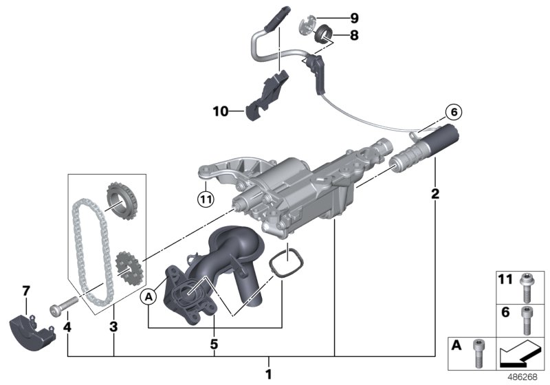 Genuine BMW 11417547748 F21 F31 F20 Isa Screw M8X28 (Inc. 116i, One 55kW & Cooper ALL4) | ML Performance UK Car Parts