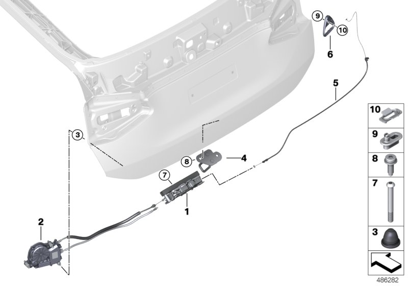 Genuine BMW 51247397907 G32 Bowden Cable (Inc. 630dX, 620d & 640i) | ML Performance UK Car Parts