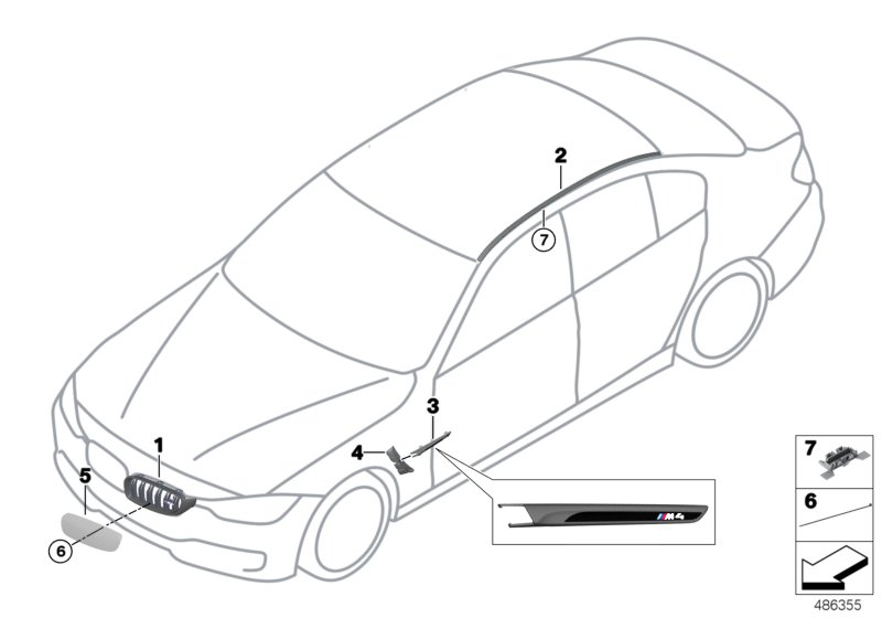 Genuine BMW 51718431803 Protecting Grille AIR INTAKE ENG. (Inc. M4 GT4) | ML Performance UK Car Parts