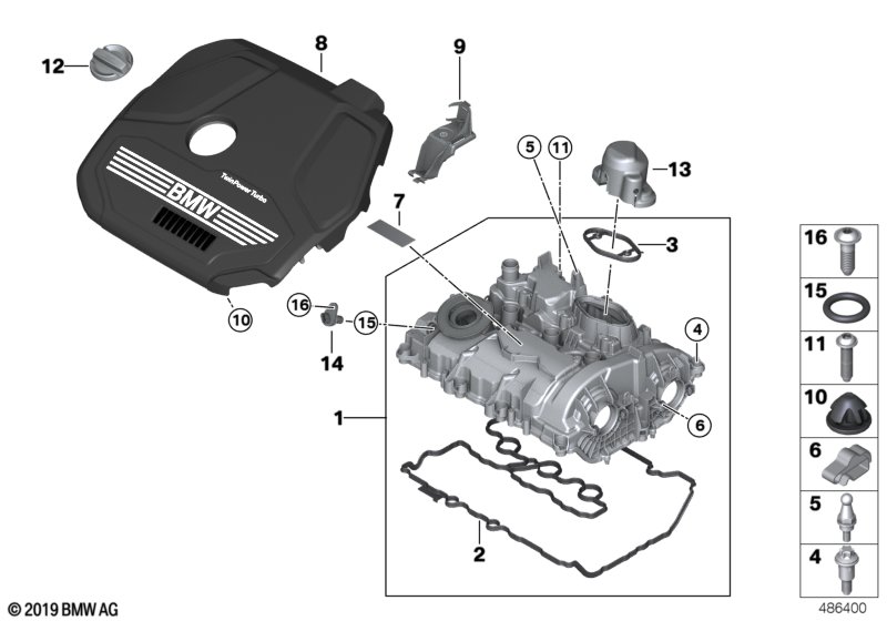 Genuine BMW 11128638245 F48 Profile Seal For Cylinder Head Cover (Inc. Cooper ALL4, 218i & 216i) | ML Performance UK Car Parts