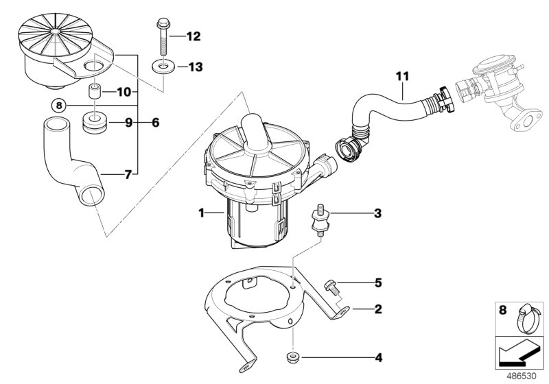 Genuine BMW 11721437912 E53 Holder (Inc. X5 4.4i, X5 3.0i & X5 4.6is) | ML Performance UK Car Parts