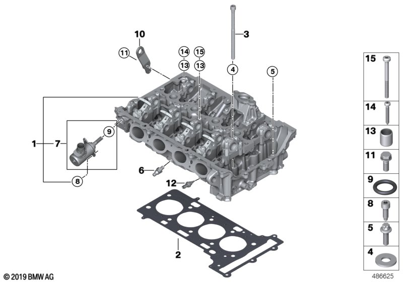 Genuine BMW 11127934596 G11 G01 Cylinder Head Gasket 0,80mm (Inc. 730i, X2 25iX & Z4 30i) | ML Performance UK Car Parts