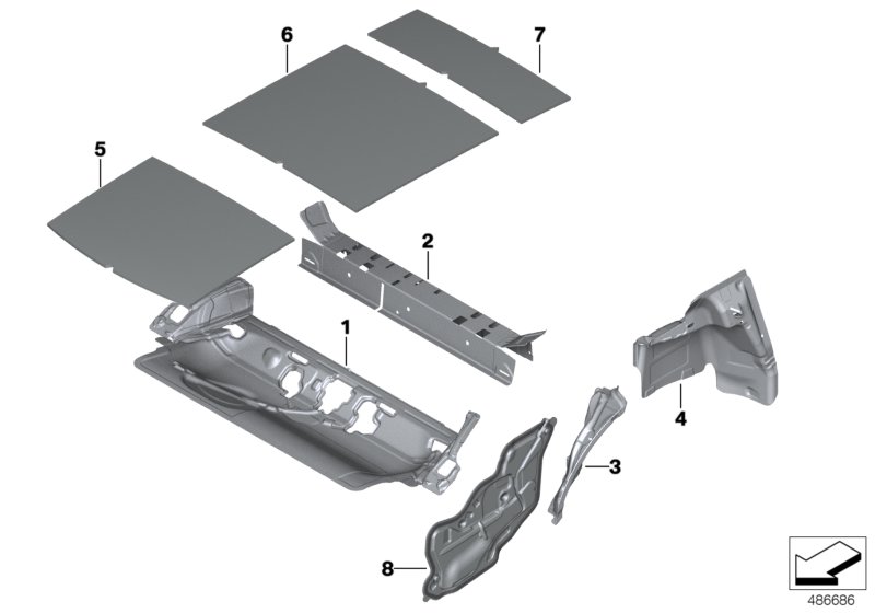 Genuine BMW Mini 51487442380 Sound Insulating Door Rear Right (Inc. One, Cooper S ALL4 & Cooper SD) | ML Performance UK Car Parts