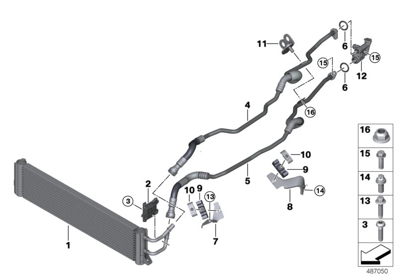 Genuine BMW 17228689545 G14 F92 F91 Transmission Oil Cooler Line, Return (Inc. M850iX, M5 & M8) | ML Performance UK Car Parts