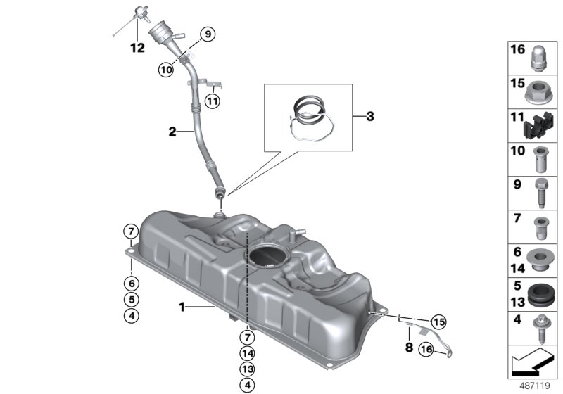 Genuine BMW 16137339229 I15 I12 Wire Holder, Two-Place 2X6,5 (Inc. i8) | ML Performance UK Car Parts