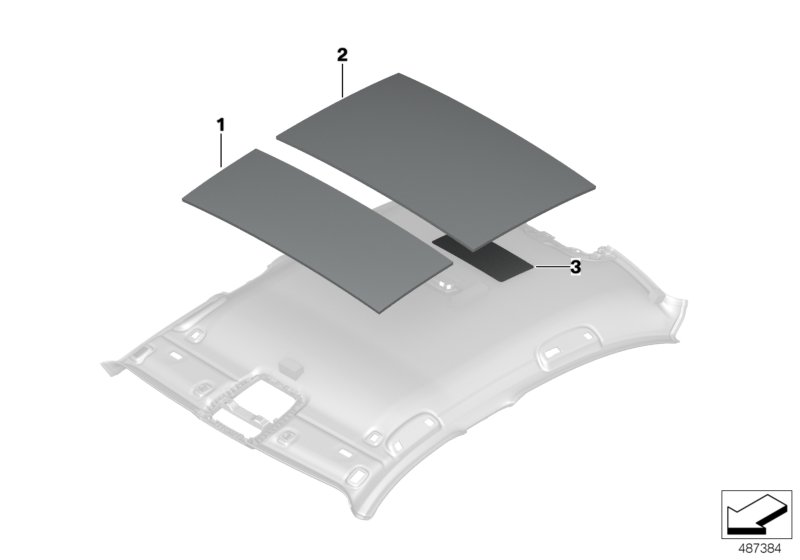 Genuine BMW 51487433280 G20 G21 Sound Insulating Roof Rear (Inc. 320i, 318d & 330i) | ML Performance UK Car Parts