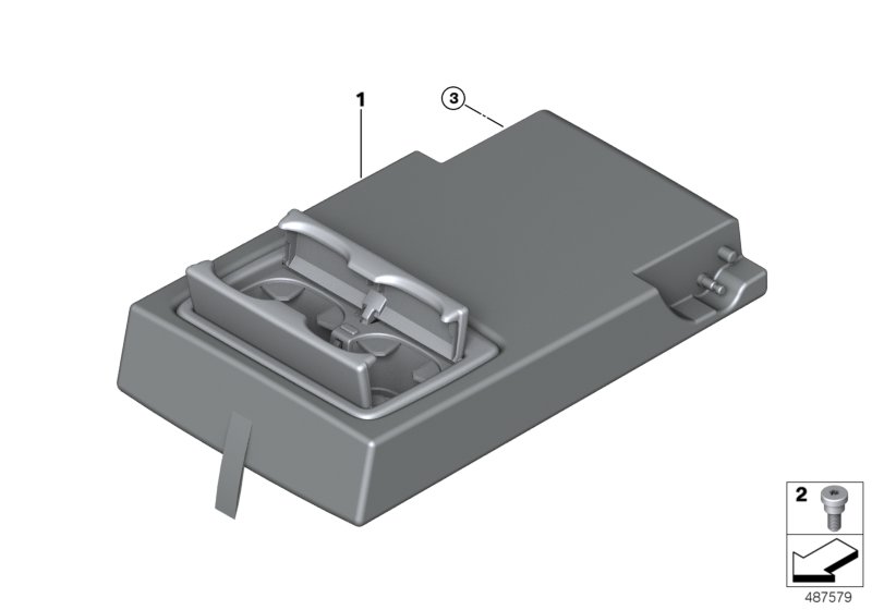 Genuine BMW 52107459658 F39 Center Arm Rest, Leather MAGMAROT (Inc. X2 25dX & X1) | ML Performance UK Car Parts