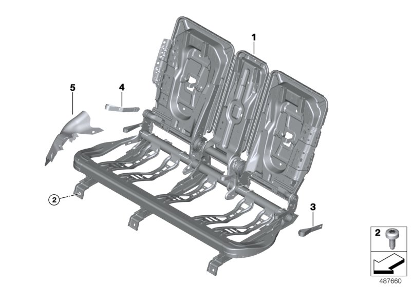 Genuine BMW 52207373152 F45 F48 Support Plate RECHTS (Inc. 218i, 220dX & X1 18d) | ML Performance UK Car Parts